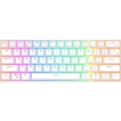 ROYAL KLUDGE RK61 RGB Brown Switch Biały