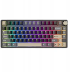 Royal Kludge RK R75 RGB Phantom laidinė klaviatūra 75%, Hot-swap, Sidabrinis switches, US