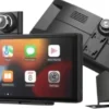 Samochodowy ekran multimedialny DS1020 DVR Carplay/Android Auto-dwie kamery