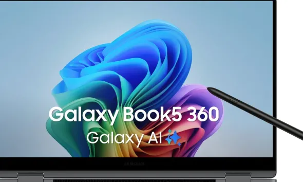 Samsung Galaxy Book5 360 NP754QHA-KA3DE notebook/Intel Core Ultra 7 256V Hybryda (2w1) (15.6") Ekran Full HD 16 GB LPDDR5x-SDRAM 512 GB SSD Wi-Fi 7 (802.11be) Windows 11 Pro Szary NP754QHA-KA3DE