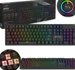 SAVIO STYX Outemu Red, Hot Swap, RGB