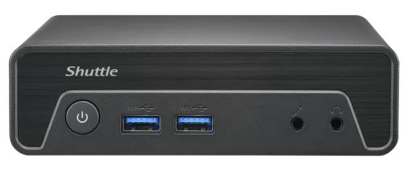 Shuttle Nano PC NE10N Wielkość PC 0.6L Czarny N100 Intel SoC NE10N
