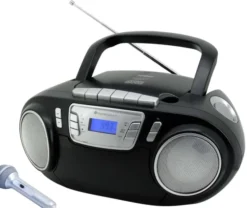 Soundmaster SCD5800SW przenośny system stereo Analogowy 3 W FM, PLL Czarny Odtwarzacz mp3