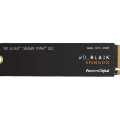 SSD|WESTERN DIGITAL|Black SN850X|1TB|M.2|PCIE|NVMe|Write speed 6300 MBytes/sec