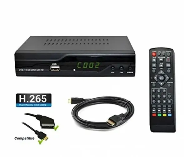 Strom Prąd 505 nieograniczonym czy naziemnych HEVC zapewniający Receiver HD kompatybilny z DVB-T2 na potrzeby nowych kanałów HDMI Full HD PVR USB -505
