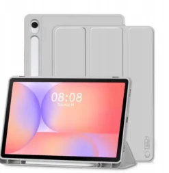 Supcase Etui Tech-Protect SmartCase Pen do Samsung Galaxy Tab S9 11.0 / S9 FE / S10 FE / S10 Lite 10.9 X710 / X716b / X510 / X516b / X520 / X526 / X400 / X406b Grey THP4712