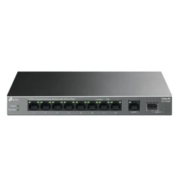 Switch TP-LINK LS1210GP Gigabit Ethernet, 10 portów, Funkcja PoE LS1210GP