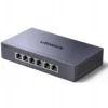 Switch Ugreen przełącznik ethernet 6-portowy z PoE - szary 1Gb/s