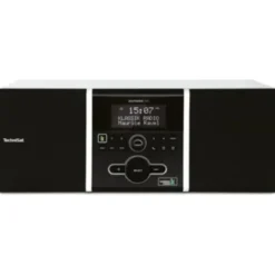 TechniSat DigitRadio 305 Klassik Edition (DAB + cyfrowy, radio FM, drewniana obudowa Bass Reflex, 2 X 5 Watt, Favorit pamięci, AUX-IN, budzik, Sleep Timer) biały