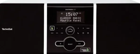TechniSat DigitRadio 305 Klassik Edition (DAB + cyfrowy, radio FM, drewniana obudowa Bass Reflex, 2 X 5 Watt, Favorit pamięci, AUX-IN, budzik, Sleep Timer) biały