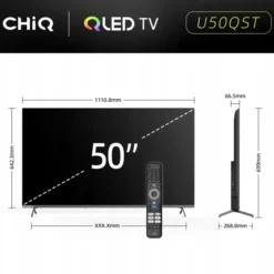 Telewizor CHiQ U50QST TV 50, UHD, QLED, Google TV, DLG 120 Hz