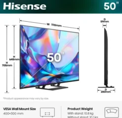 Telewizor Hisense 50" 50A7DS