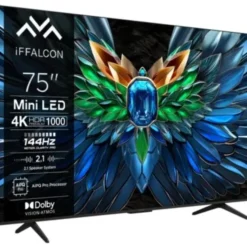 Telewizor IFFALCON 75U85 75" QD-Mini LED 4K 144Hz VRR Google TV Dolby Vision Dolby Atmos HDMI 2.1