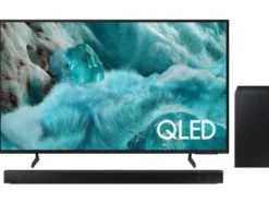 Telewizor SAMSUNG TV SAMSUNG QE55Q7F 55" QLED 4K, Tizen TV, DVB-T2/HEVC + HW-B650D