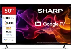 Telewizor Sharp QLED 50HP5465E 50" 4K Google TV Dolby Vision Czarny