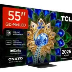 Telewizor TCL 55A400U 55” QD-Mini LED 4K 144 Hz VRR Google TV Dolby Atmos Dolby Vision HDMI 2.1