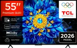 Telewizor TCL 55P8L 55" QD-Mini LED 4K 144 Hz VRR Google TV