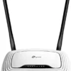 TP-Link TP-LINK TL-WR841 N N300 Wi-Fi Router (wyjście na modem kablowy, DSL, z włókna szklanego, 300 Mbit/s, 4 Porty Ethernet, 2 nieodłączane anteny), biały TL-WR841N (UK)