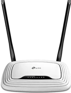 TP-Link TP-LINK TL-WR841 N N300 Wi-Fi Router (wyjście na modem kablowy, DSL, z włókna szklanego, 300 Mbit/s, 4 Porty Ethernet, 2 nieodłączane anteny), biały TL-WR841N (UK)