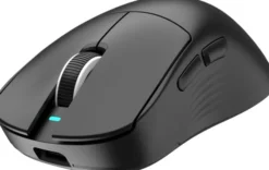 Triadyn Bezprzewodowa Mysz Gamingowa Play IO PixArt 3311 Stacja Dokująca 12800 DPI Dla Graczy Podświetlenie LED HUANO Czarna
