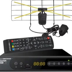 Tuner cyfrowy Esperanza EV106 DVB-T/T2 H.265/HEVC + antena pokojowa