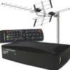 Tuner Cyfrowy Esperanza Ev108R Dvb-T/T2 H.265/Hevc + Antena Kierunkowa Vhf/Uhf Mux8 Atd31S