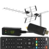 Tuner DVB-T2 BLOW 7000FHD MINI H.265 HEVC + antena kierunkowa VHF/UHF MUX8 ATD31S