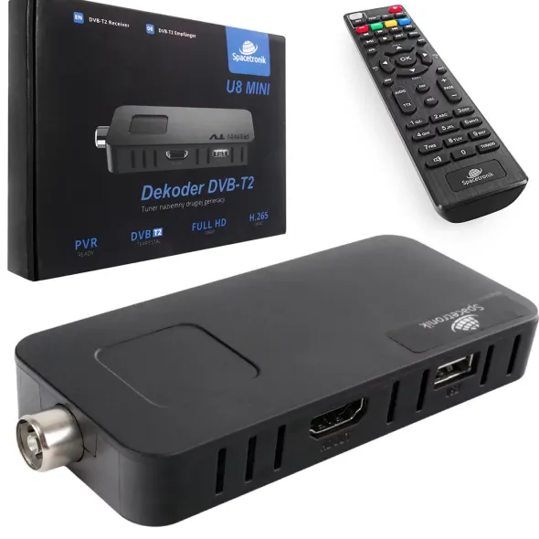 Tuner TV H.265 DVB-T2 HDMI Spacetronik U8 MINI