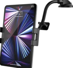 UCHWYT DO TABLETU TELEFONU SAMOCHODOWY NA DESKĘ ROZDZIELCZĄ CZARNY 4-13"