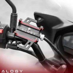 Uchwyt rowerowy na kierownicę Alogy Bike Phone Holder do telefonu 55-95mm na rower motor hulajnogę Czarny