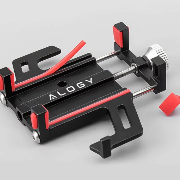 Uchwyt rowerowy na kierownicę Alogy Bike Phone Holder do telefonu 55-95mm na rower motor hulajnogę Czarny