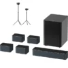 Ultimea Poseidon D80 Boom 7.1 Soundbar + 1 Pairs * Steady 300 Speaker Stands, Dolby Atmos, 500W Peak Power
