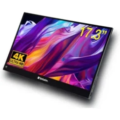 Verbatim monitor przenośny dotykowy, PMT-17-4K, 17.3"