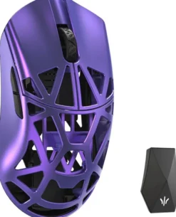 WLMouse Beast X Max Solid Sides Gaming mysz, Omron Optical Switches - fioletowy