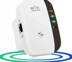Wzmacniacz Sygnału Sieci Wifi Mocny Zasięg 300 Mb/S + Kabel Sieciowy