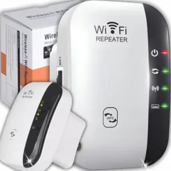 Wzmacniacz Sygnału Wifi Mocny Zasięg 300 Mb/S Repeater 2 Tryby Funkcja Wps