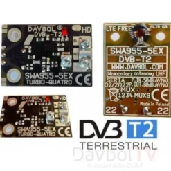 Wzmacniacz telewizyjny Davbol SWA955-5EX DVB-T2 LED 2024 - stabilny odbiór sygnału, uniwersalne zastosowanie, odporność na zakłócenia.