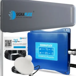 Zestaw Wzmacniacz Zasięgu Sygnału Internetu 4G LTE EGSM/DCS + Antena T2 23dBi 10m + 1x Grzybek