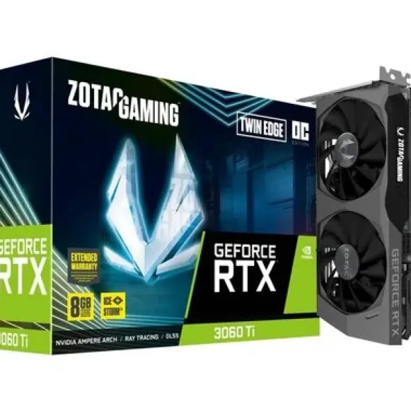 ZOTAC GeForce RTX 3060 Ti Twin Edge OC LHR 8GB GDDR6 ZT-A30610H-10MLHR ZT-A30610H-10MLHR