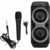 Zree GŁOŚNIK BEZPRZEWODOWY BOOMBOX LED KARAOKE BLUETOOTH RADIO FM USB